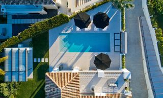 Delightful, completely renovated luxury villa with golf and sea views for sale in Nueva Andalucía, Marbella 19850 