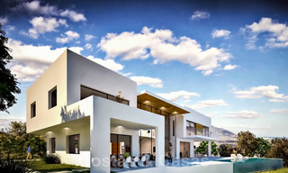 New contemporary luxury villa with sea views for sale in a smart country estate - East Marbella 19879 