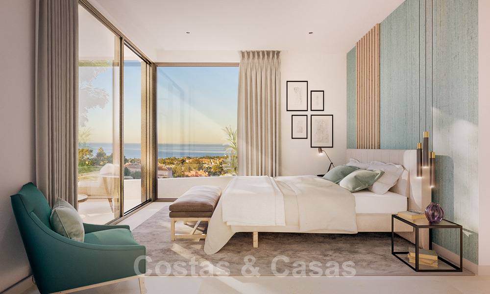 New modern luxury apartments with amazing sea views for sale, frontline golf in Marbella East 19935