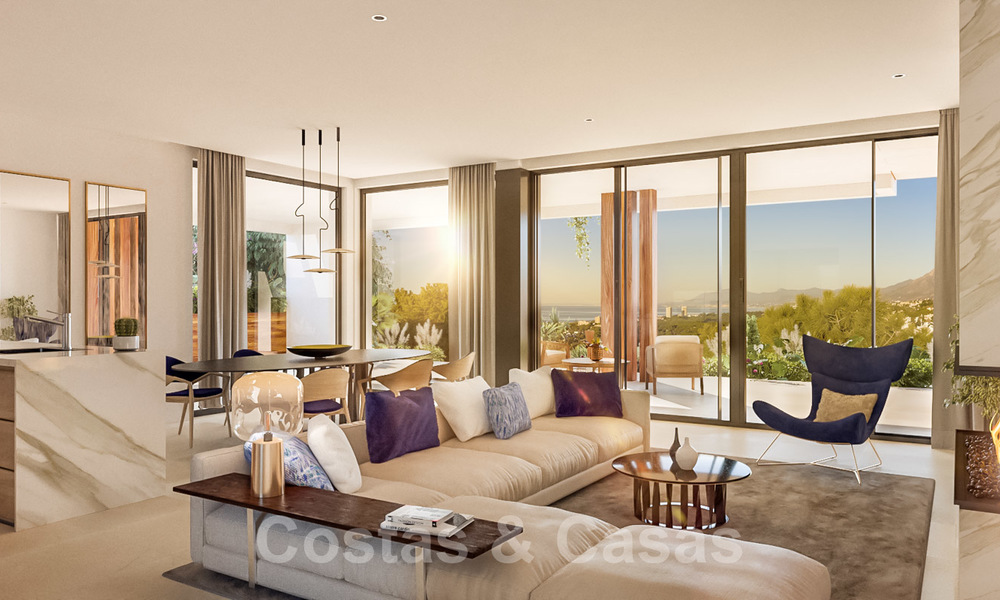 New modern luxury apartments with amazing sea views for sale, frontline golf in Marbella East 19942
