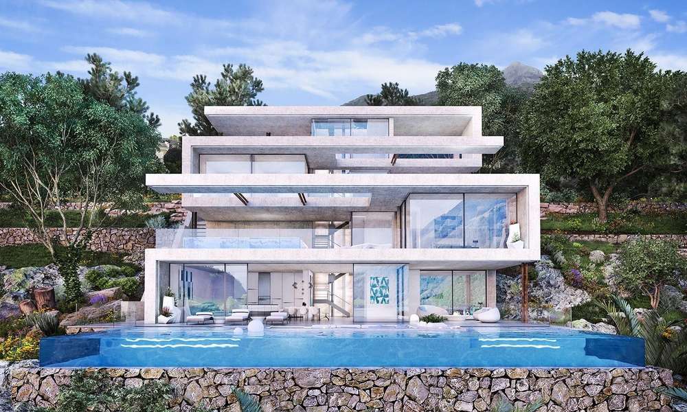 Off-plan modern luxury villa with stunning lake, sea and mountain views for sale in Marbella 19946