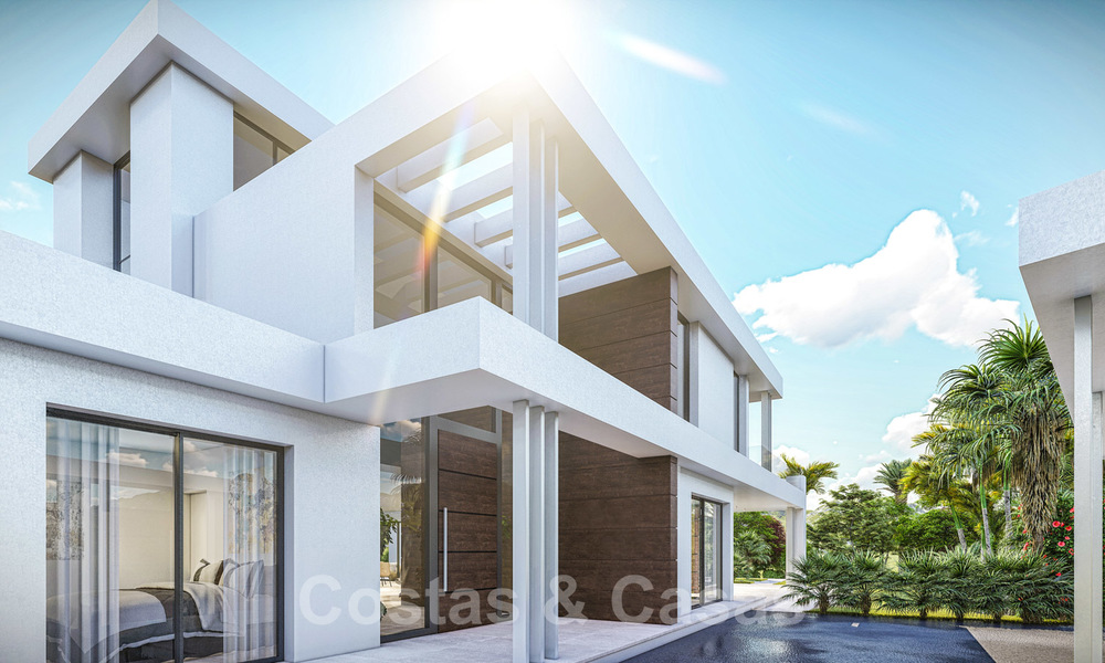 Off plan, to be renovated luxury villa in contemporary architecture for sale, in a sought after urbanisation in East Marbella 19958