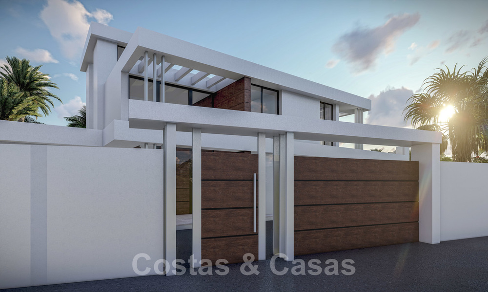 Off plan, to be renovated luxury villa in contemporary architecture for sale, in a sought after urbanisation in East Marbella 19959