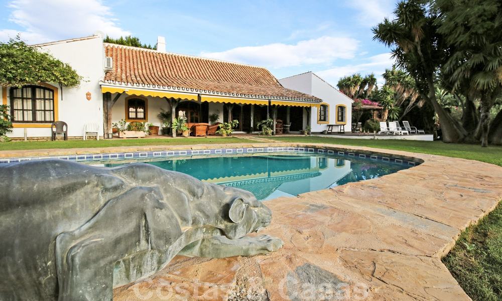 Unique traditional style villa with separate guest house for sale, walking distance to San Pedro centre, Marbella 20619