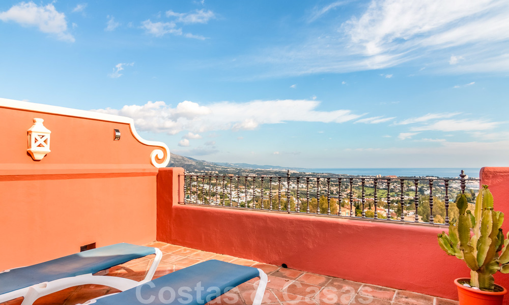 Pristine penthouse apartment with panoramic sea and mountain views for sale in Benahavis - Marbella 20250