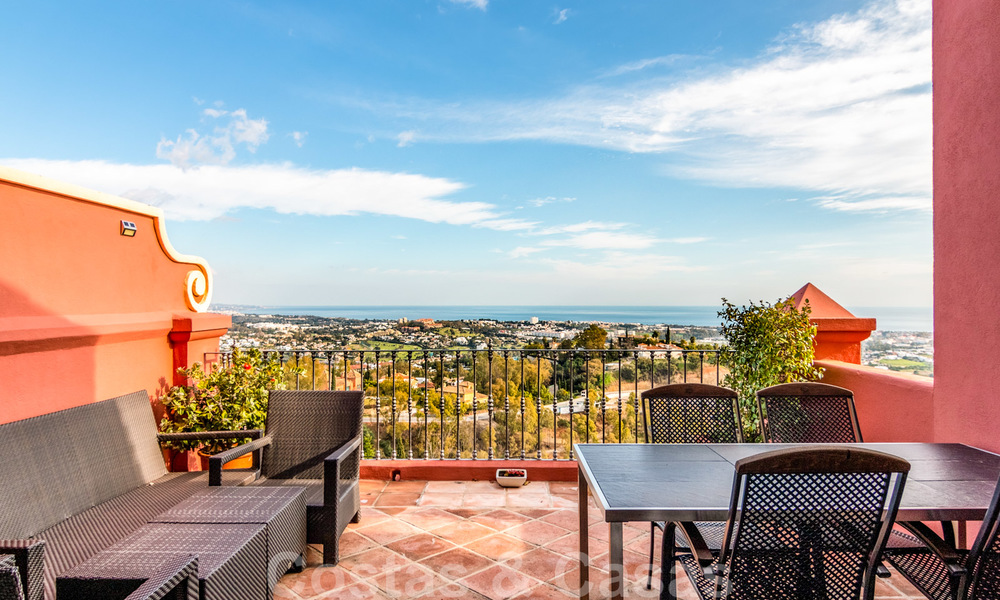 Pristine penthouse apartment with panoramic sea and mountain views for sale in Benahavis - Marbella 20253
