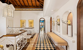 Classic style luxury villa for sale with sea views in a golf urbanization in Marbella - Benahavis 41502 
