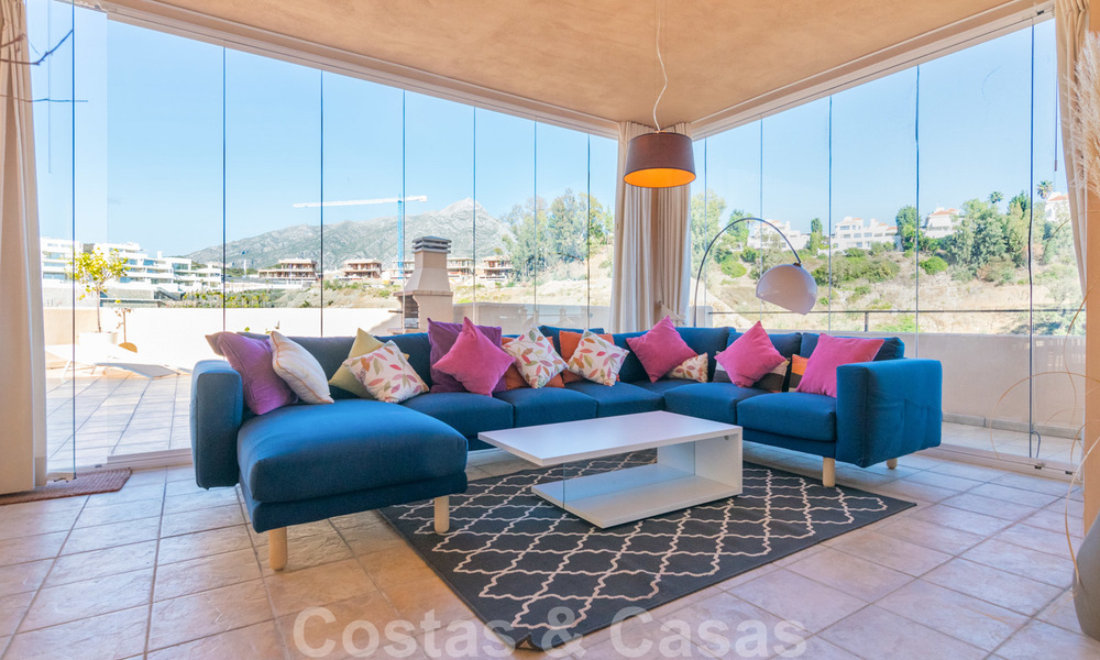 Rare, very stunning penthouse apartment with huge terrace and amazing sea views for sale in Nueva Andalucia, Marbella 20360