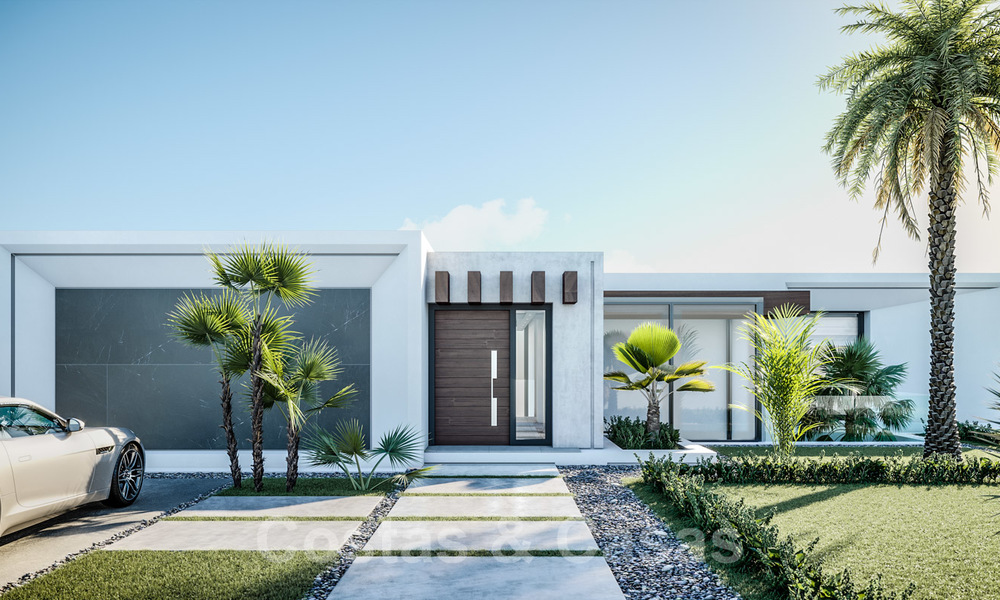 Very elegant off-plan luxury villa with amazing sea and golf views for sale in Benahavis - Marbella 20395