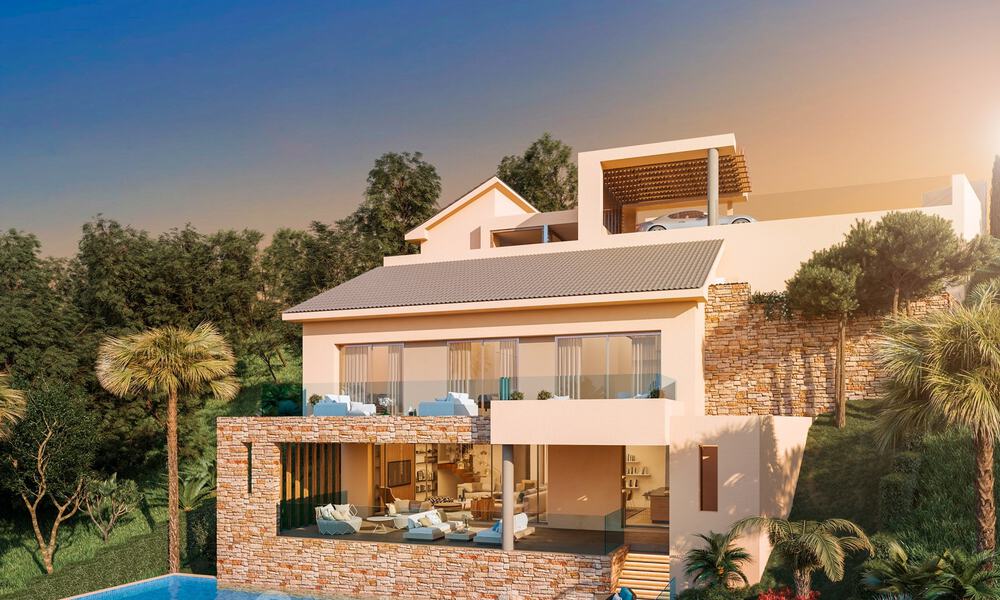 Fantastic plot with villa projects with approved licence and panoramic sea views for sale in Elviria, East Marbella 36442