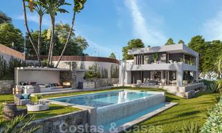 Brand new modern contemporary luxury villa with sea views for sale, walking distance to the beach, Estepona 20679 