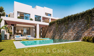 Brand new modern semi-detached villas with stunning sea views for sale, East Marbella 20563 