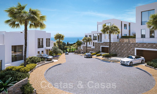Brand new modern semi-detached villas with stunning sea views for sale, East Marbella 20566 