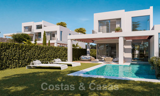 Brand new modern semi-detached villas with stunning sea views for sale, East Marbella 20568 