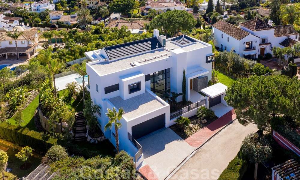SOLD. Super luxurious contemporary villa with sea and mountain views for sale in the Golden Triangle of Benahavis, Estepona, Marbella 20754