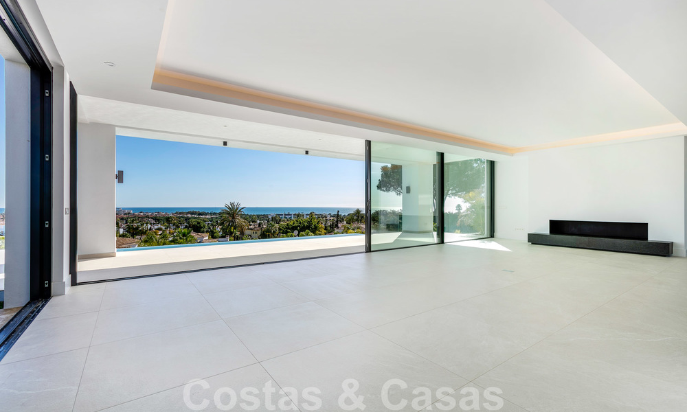 SOLD. Super luxurious contemporary villa with sea and mountain views for sale in the Golden Triangle of Benahavis, Estepona, Marbella 20756