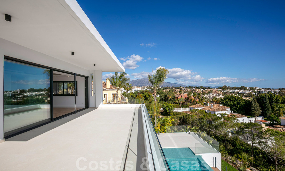 SOLD. Super luxurious contemporary villa with sea and mountain views for sale in the Golden Triangle of Benahavis, Estepona, Marbella 20768