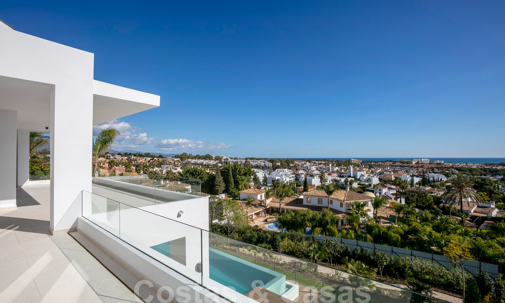 SOLD. Super luxurious contemporary villa with sea and mountain views for sale in the Golden Triangle of Benahavis, Estepona, Marbella 20769