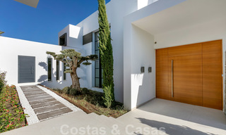 SOLD. Super luxurious contemporary villa with sea and mountain views for sale in the Golden Triangle of Benahavis, Estepona, Marbella 20785 