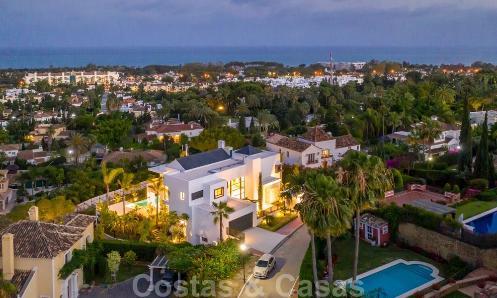 SOLD. Super luxurious contemporary villa with sea and mountain views for sale in the Golden Triangle of Benahavis, Estepona, Marbella 25434