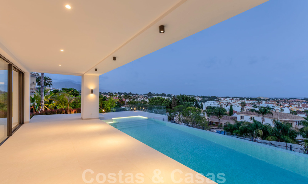 SOLD. Super luxurious contemporary villa with sea and mountain views for sale in the Golden Triangle of Benahavis, Estepona, Marbella 25452