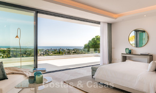 SOLD. Super luxurious contemporary villa with sea and mountain views for sale in the Golden Triangle of Benahavis, Estepona, Marbella 29793 