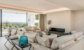 SOLD. Super luxurious contemporary villa with sea and mountain views for sale in the Golden Triangle of Benahavis, Estepona, Marbella 29800 