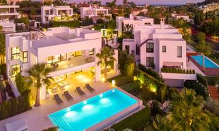 Elegant, contemporary luxury villa with sea views for sale in sought-after Nueva Andalucia, Marbella 20879 