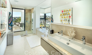 Elegant, contemporary luxury villa with sea views for sale in sought-after Nueva Andalucia, Marbella 20889 