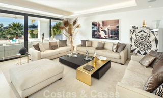 Elegant, contemporary luxury villa with sea views for sale in sought-after Nueva Andalucia, Marbella 20896 