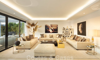 Elegant, contemporary luxury villa with sea views for sale in sought-after Nueva Andalucia, Marbella 20903 