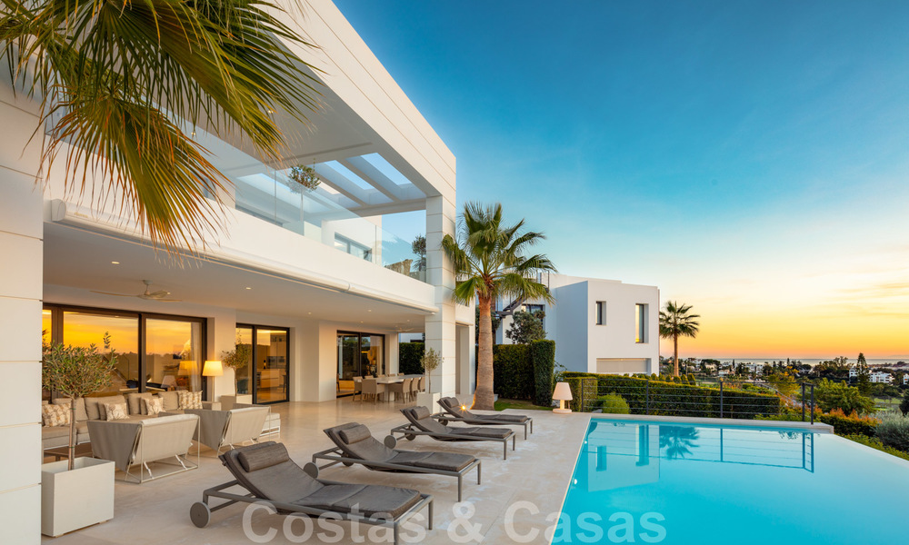 Elegant, contemporary luxury villa with sea views for sale in sought-after Nueva Andalucia, Marbella 20905