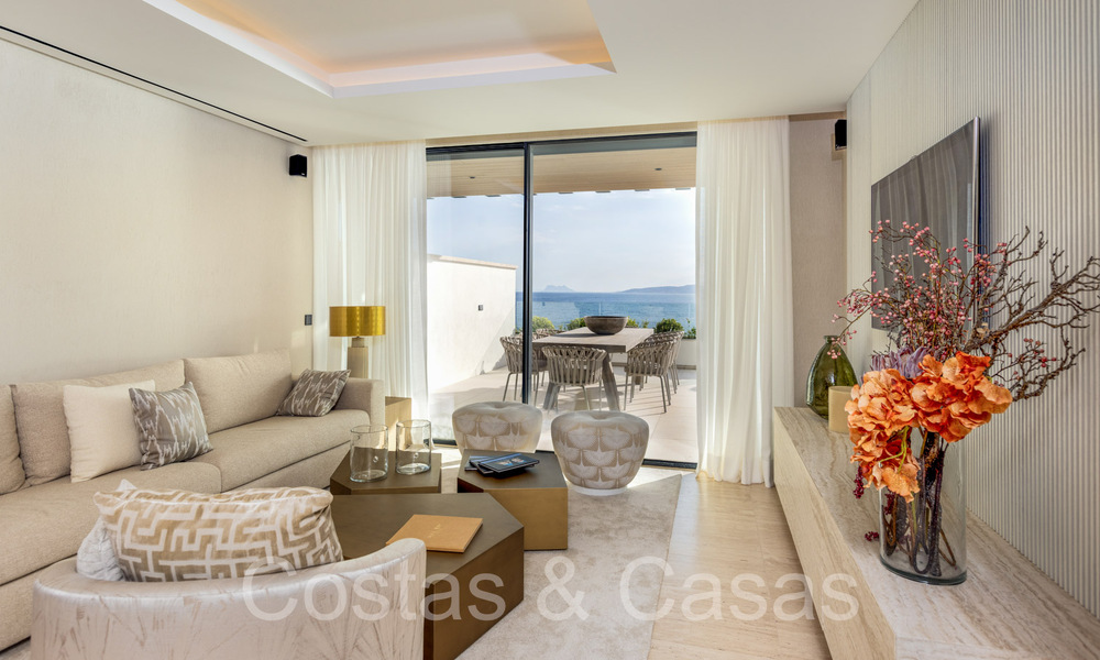 New ultra-deluxe frontline beach apartments for sale, near the centre and marina of Estepona 64836