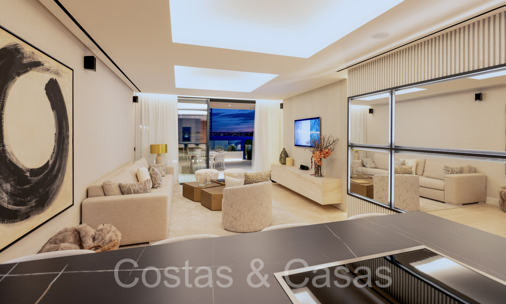 New ultra-deluxe frontline beach apartments for sale, near the centre and marina of Estepona 64862