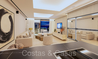 New ultra-deluxe frontline beach apartments for sale, near the centre and marina of Estepona 64862 