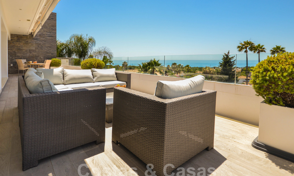 Modern luxury villa with panoramic sea views for sale in the prestigious Golden Mile of Marbella 20967