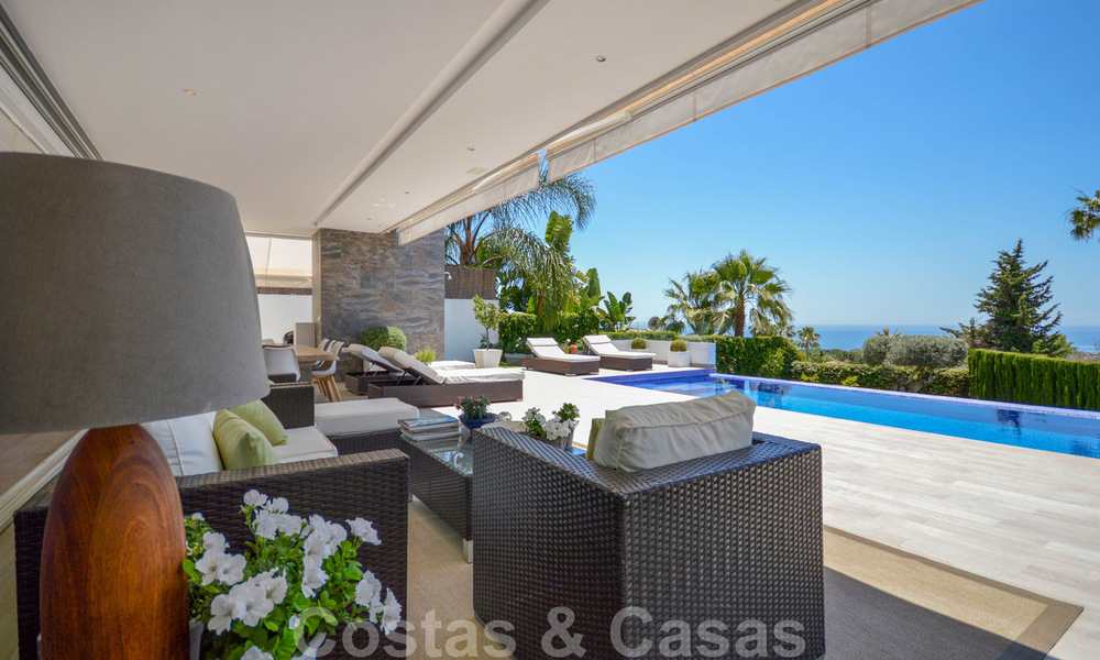 Modern luxury villa with panoramic sea views for sale in the prestigious Golden Mile of Marbella 20998