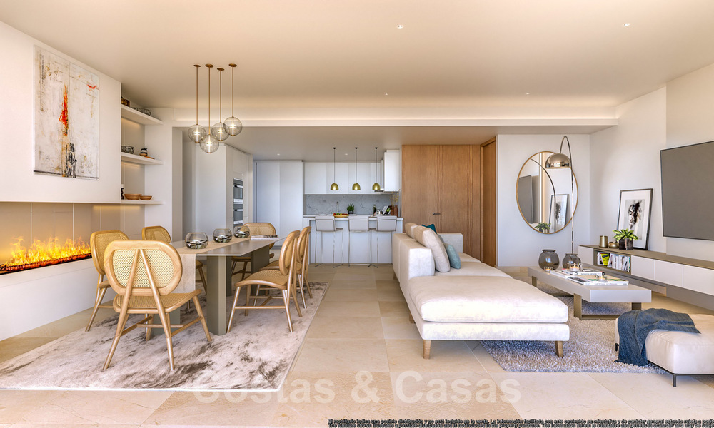 New luxury apartments with panoramic views for sale in a new amazing lake and golf resort in Benahavis - Marbella 21171