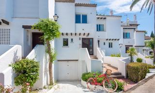 Bright and spacious beach side townhouse on the New Golden Mile for sale, between Marbella and Estepona 21211 