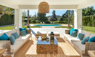 Majestic, completely renovated trendy Spanish villa for sale, frontline golf in Nueva Andalucia, Marbella 21350 