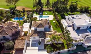 Majestic, completely renovated trendy Spanish villa for sale, frontline golf in Nueva Andalucia, Marbella 21352 