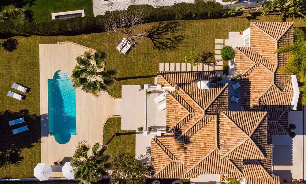 Majestic, completely renovated trendy Spanish villa for sale, frontline golf in Nueva Andalucia, Marbella 21353
