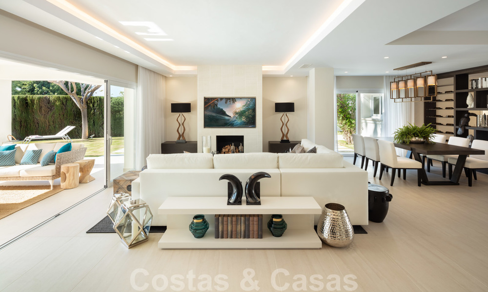 Majestic, completely renovated trendy Spanish villa for sale, frontline golf in Nueva Andalucia, Marbella 21357