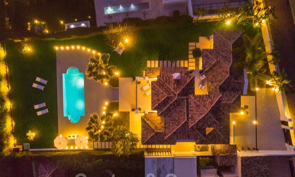 Majestic, completely renovated trendy Spanish villa for sale, frontline golf in Nueva Andalucia, Marbella 21359