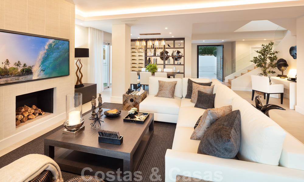 Majestic, completely renovated trendy Spanish villa for sale, frontline golf in Nueva Andalucia, Marbella 21363