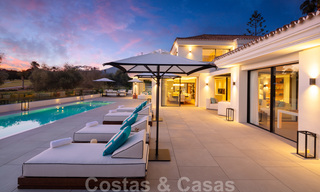 Exquisite modern-mediterranean luxury villa for sale, frontline golf in Nueva Andalucia, Marbella 21532 