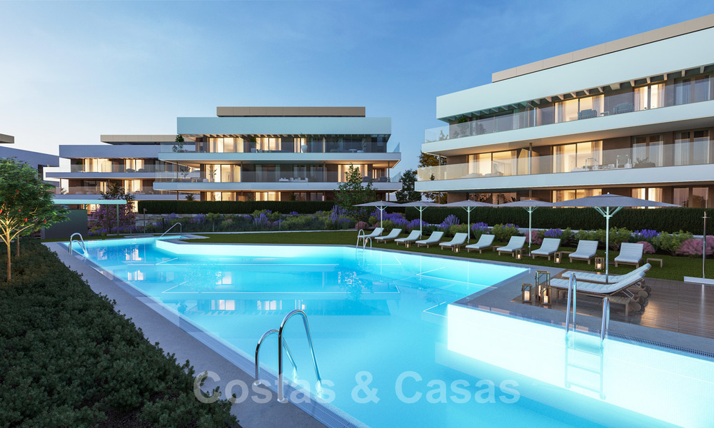 New modern luxury apartments with sea views for sale on the New Golden Mile between Marbella and Estepona 21544