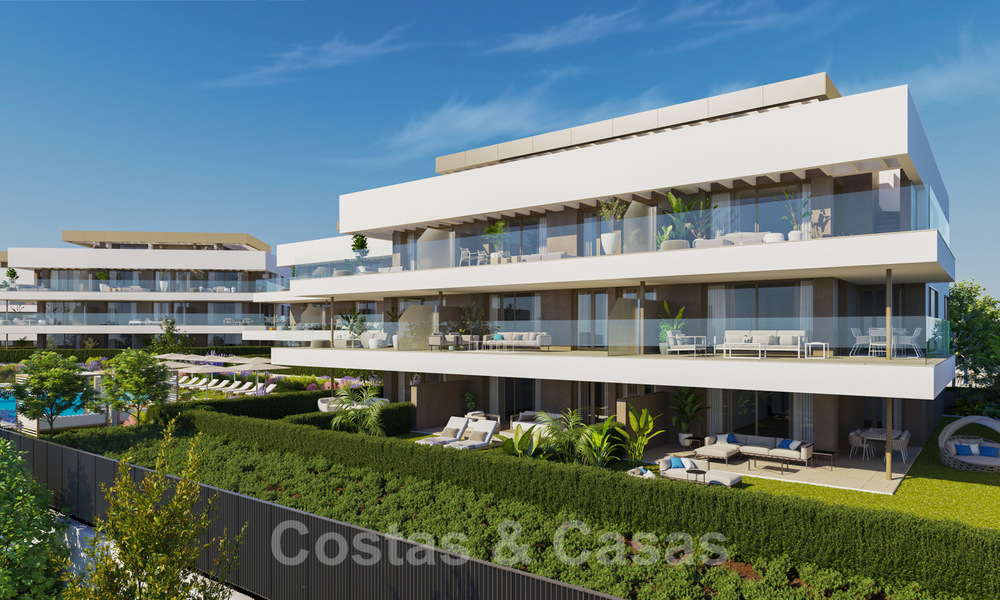 New modern luxury apartments with sea views for sale on the New Golden Mile between Marbella and Estepona 21546