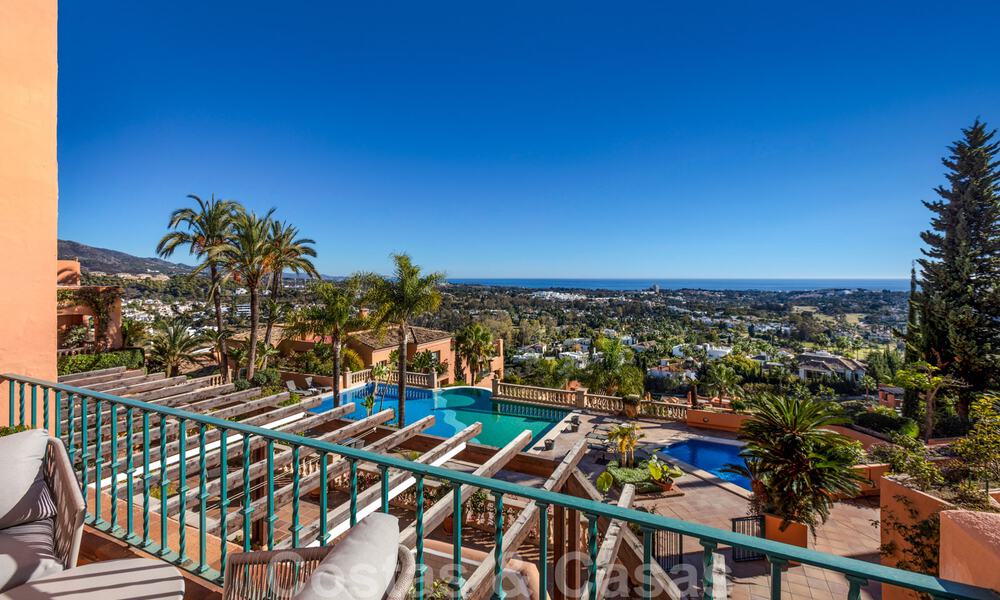 Impressive south facing penthouse with stunning sea views for sale in the Golf Valley of Nueva Andalucia, Marbella 37544