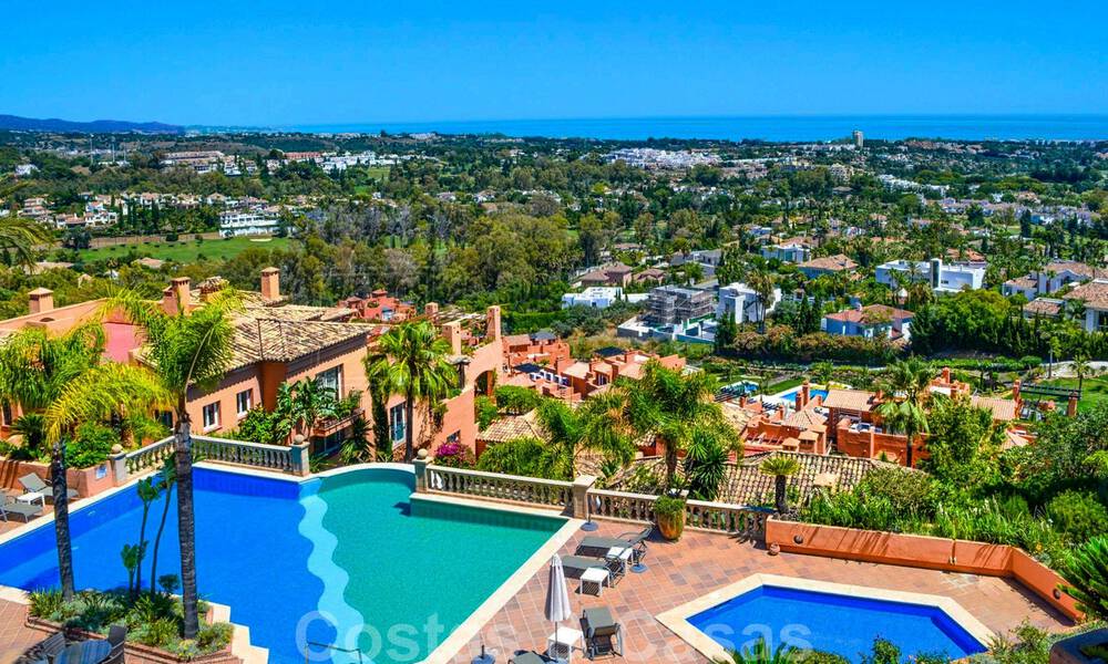 Impressive south facing penthouse with stunning sea views for sale in the Golf Valley of Nueva Andalucia, Marbella 37549